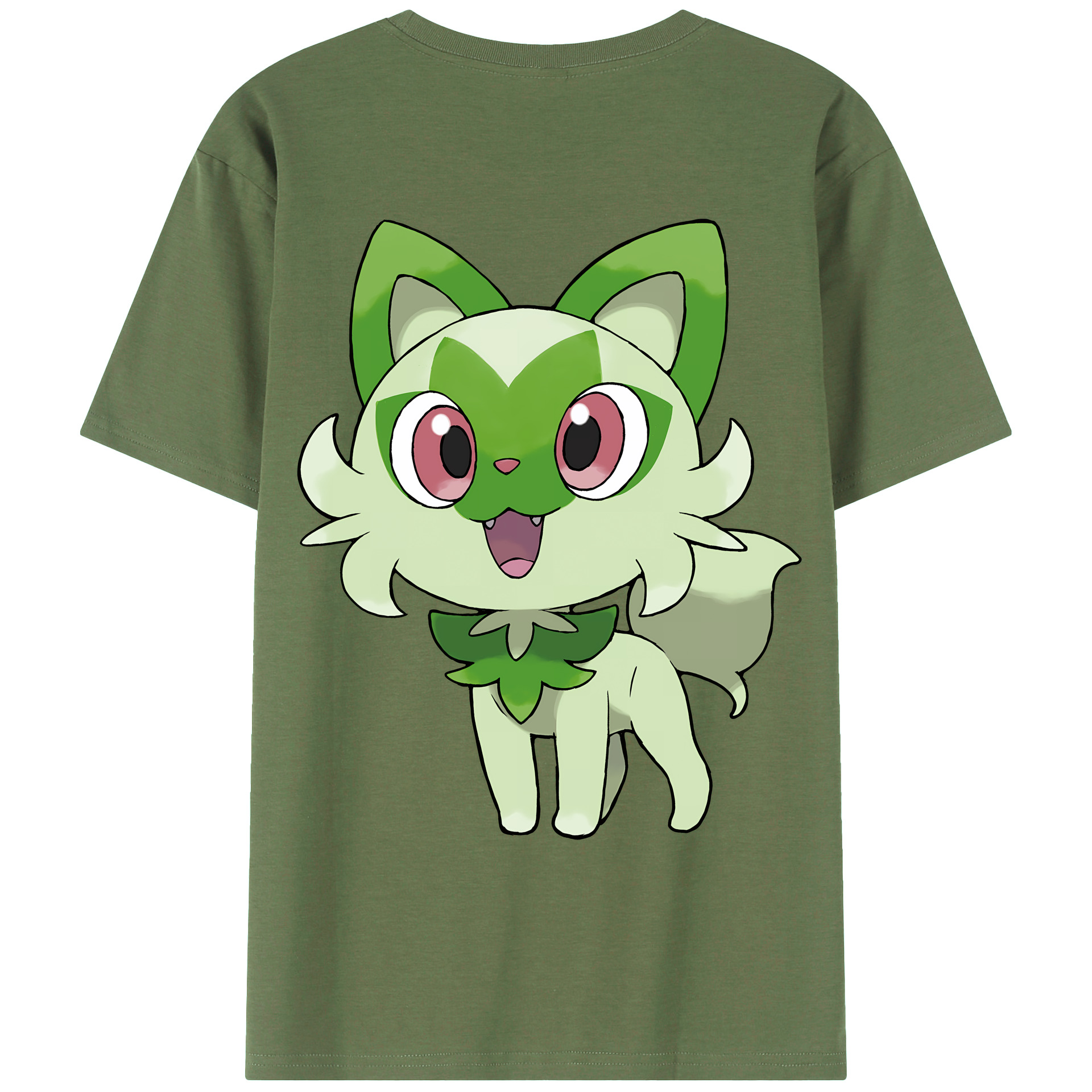 （画像用） ポケットモンスター Pokémon 綿100％ メンズ半袖Tシャツ（バックプリント） 通気性